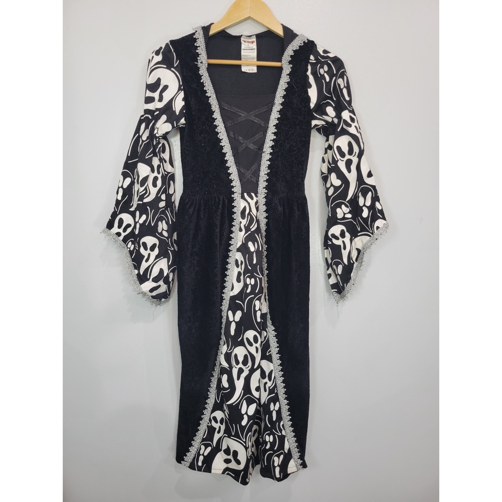 Spooktacular Creations Girl Dark Witch‎ Print Costume Dress - Size L
